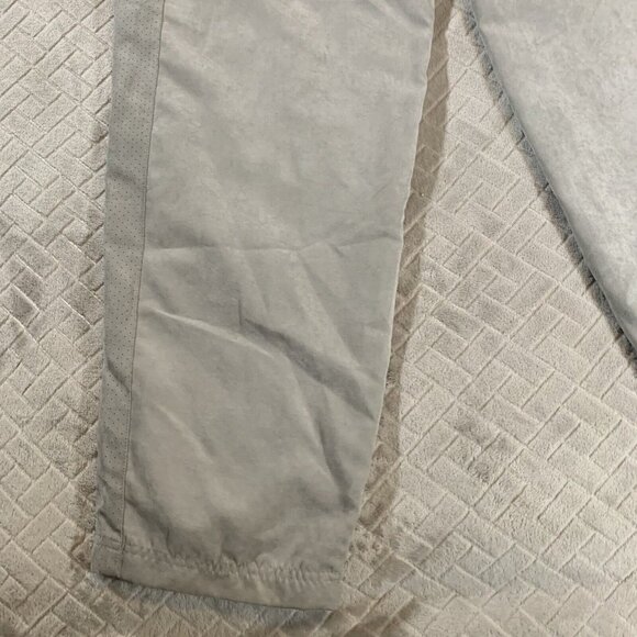 Perry Ellis America Mens XL Activewear Pants Gray Faux Suede Breathable Straight - Picture 10 of 11
